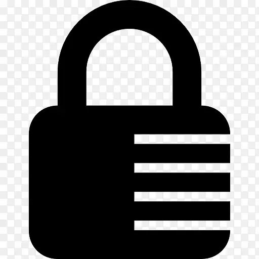 组合挂锁锁定工具安全接口符号图标