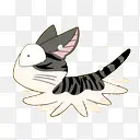 甜甜私房猫惊恐奔跑
