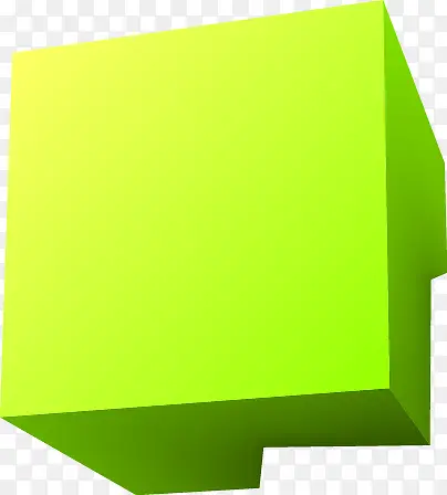 绿色的立体分类文本框
