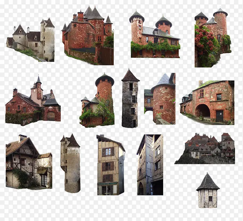 欧洲中世纪复古建筑城堡