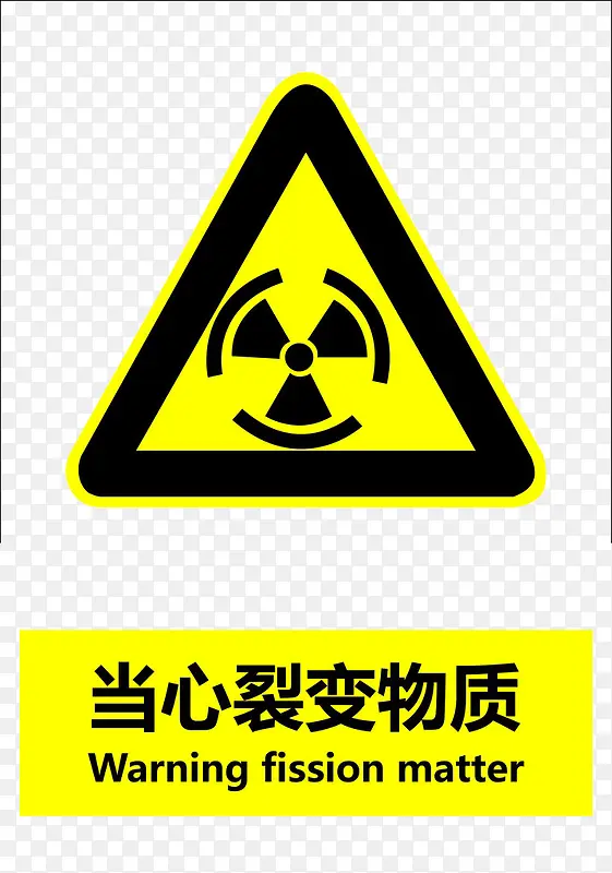 医院小心辐射安全防范标志