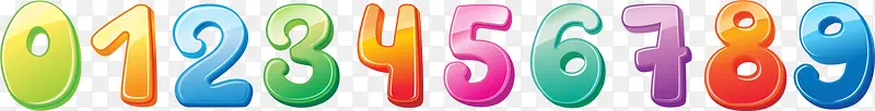 多彩卡通数字