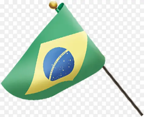 高清摄影手绘象征巴西旗帜