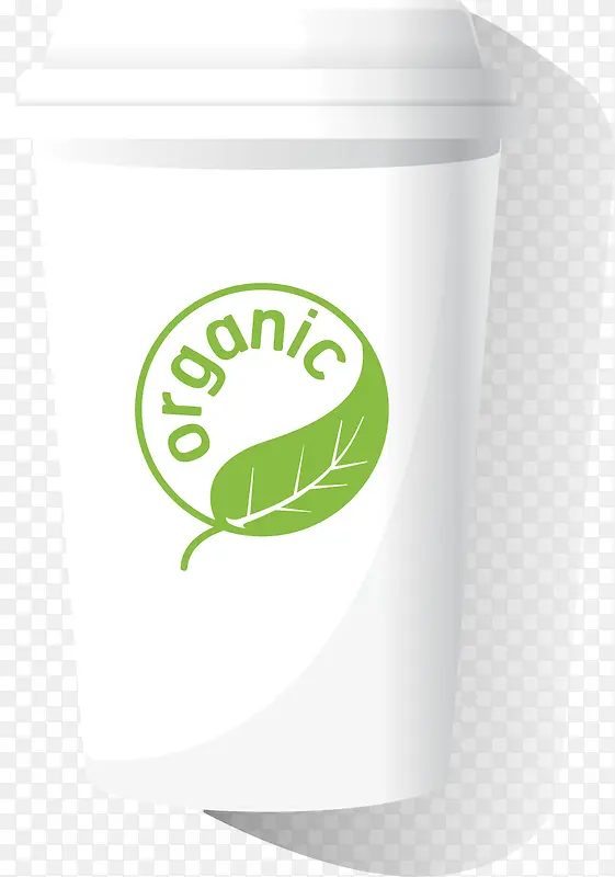 矢量创意设计绿色环保纸杯图