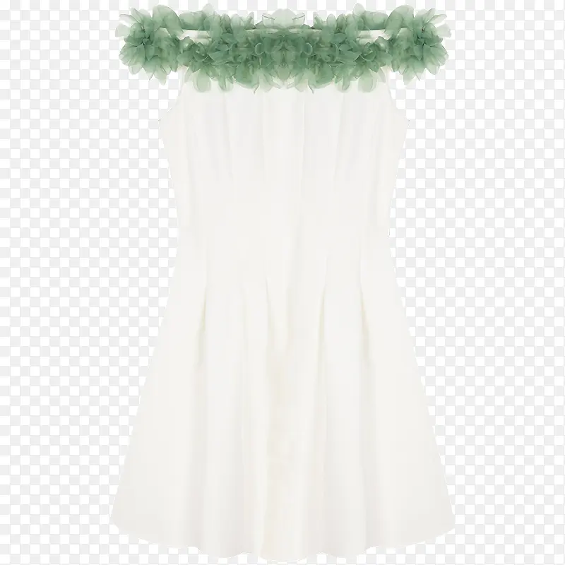 白色纺纱裙子