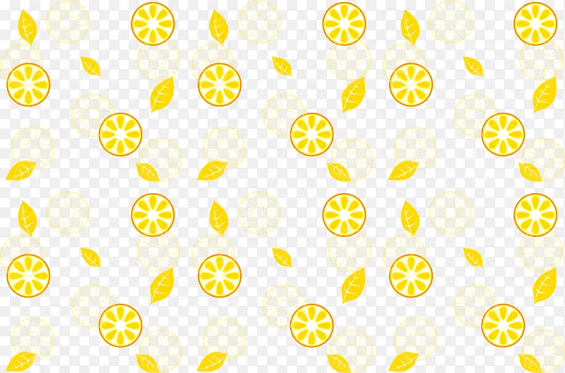 矢量柠檬底纹