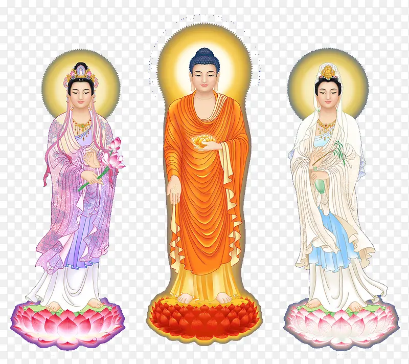 西方佛教三圣图