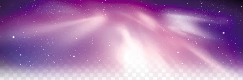 紫色星空梦幻极光