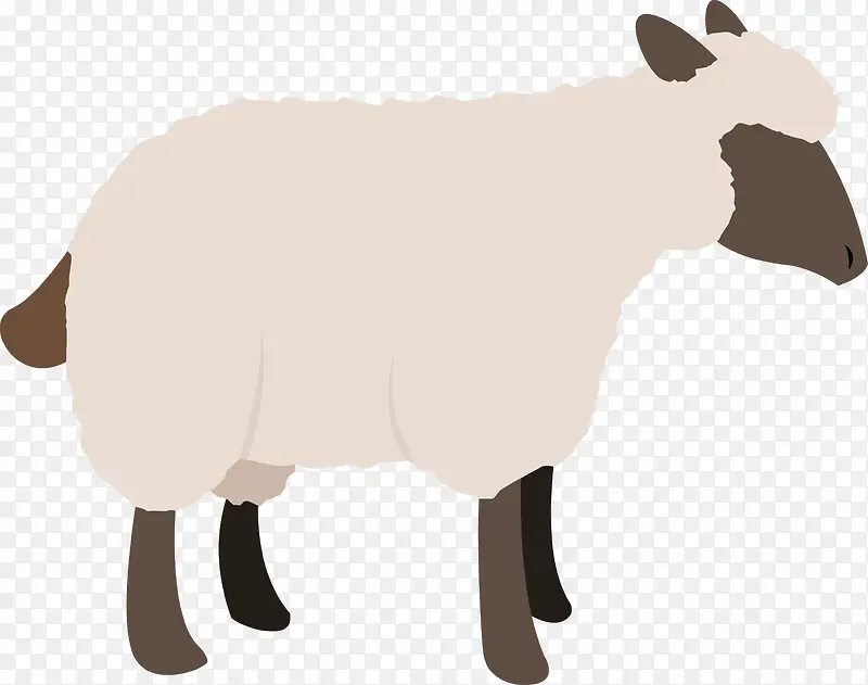 牲畜卡通山羊素材图