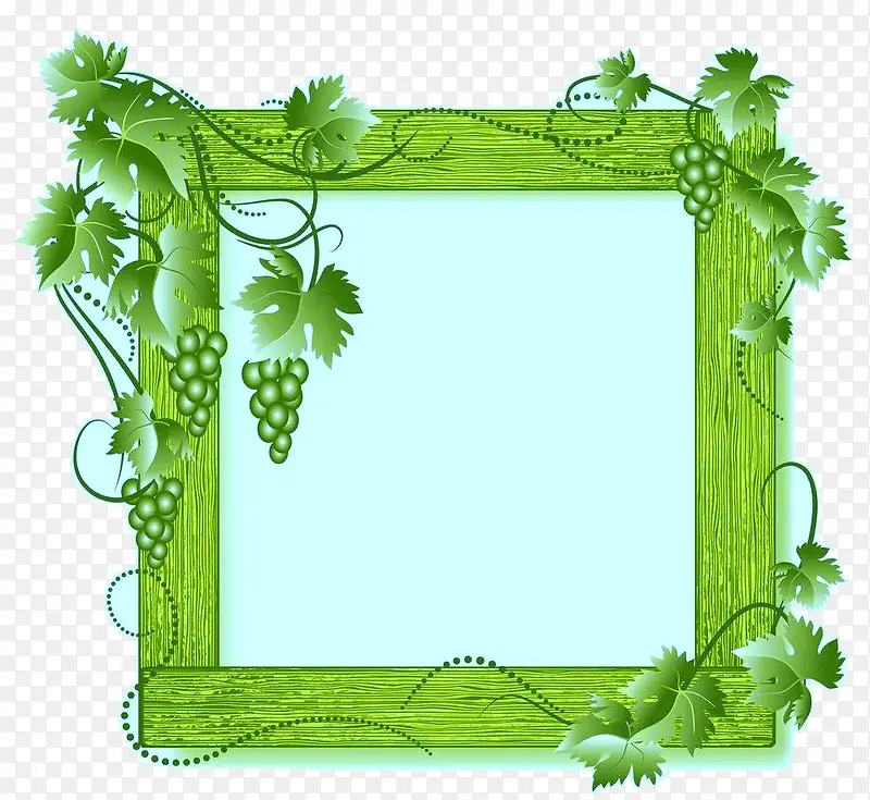 绿葡萄图案照片框