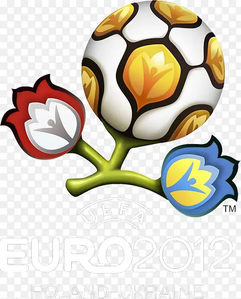 卡通足球花卉欧洲杯