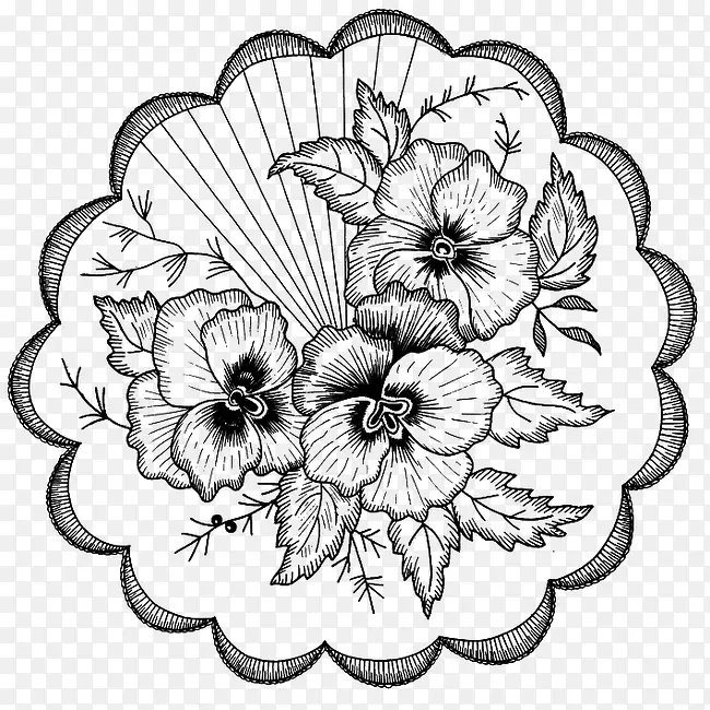 古典花卉装饰图案