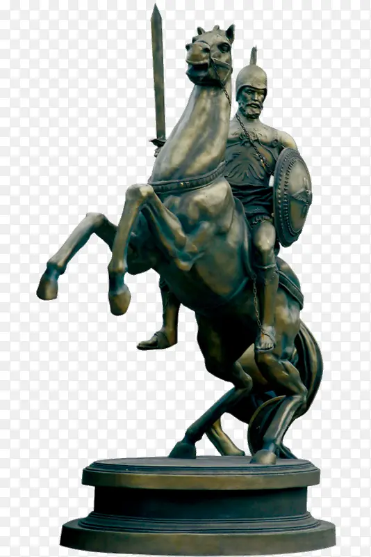 人物骑马的雕像