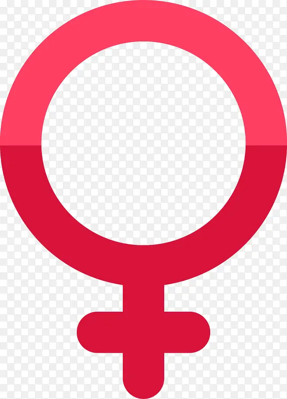 红色女性图标