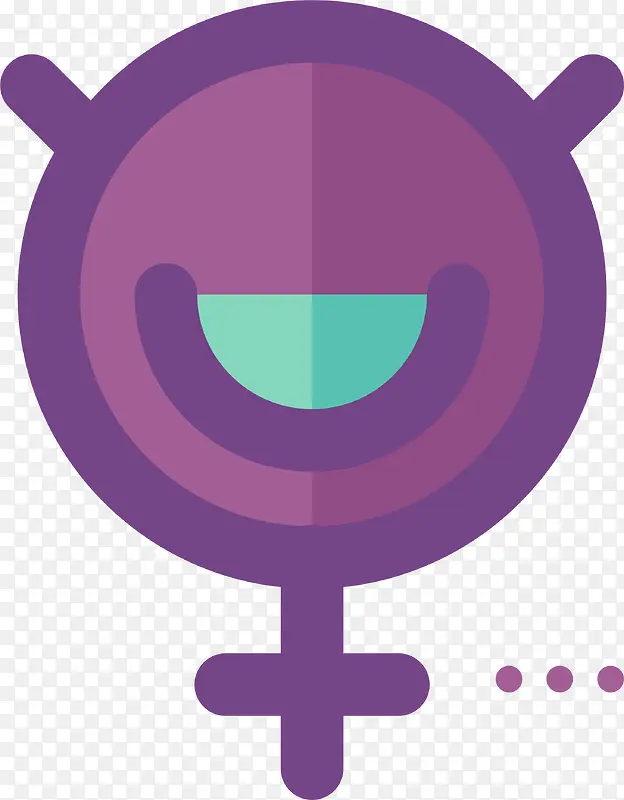 紫色女性符号