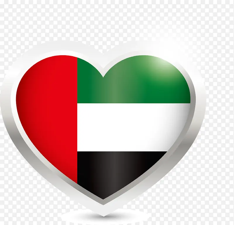 爱心阿联酋国旗