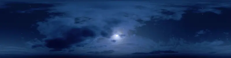 夜晚月亮美景