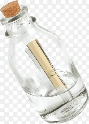 白色玻璃许愿瓶