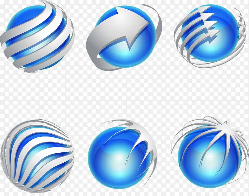 矢量球形logo