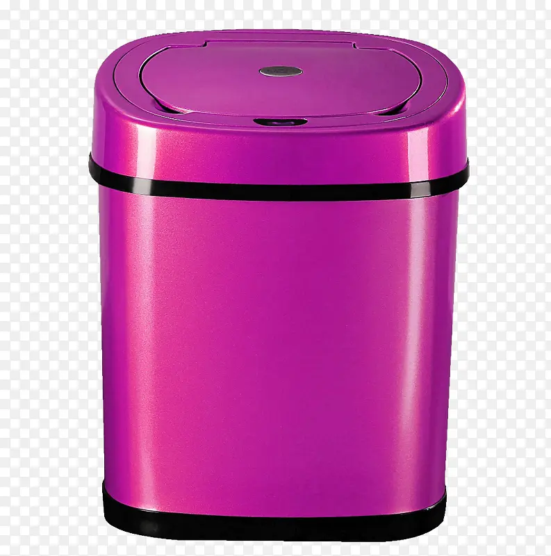 紫色高档智能垃圾桶