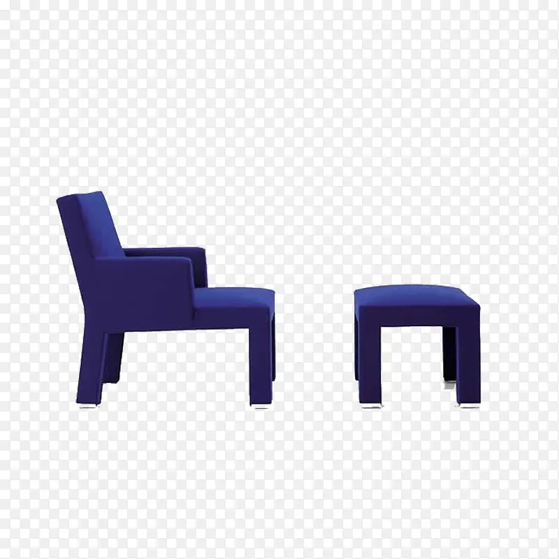 立面家具蓝沙发