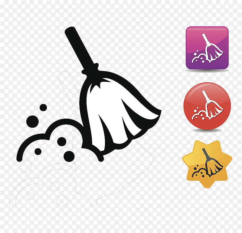 扫尘的图标一键清除PNG图片素材下载_图片编号yxjdpxlm-免抠素材网