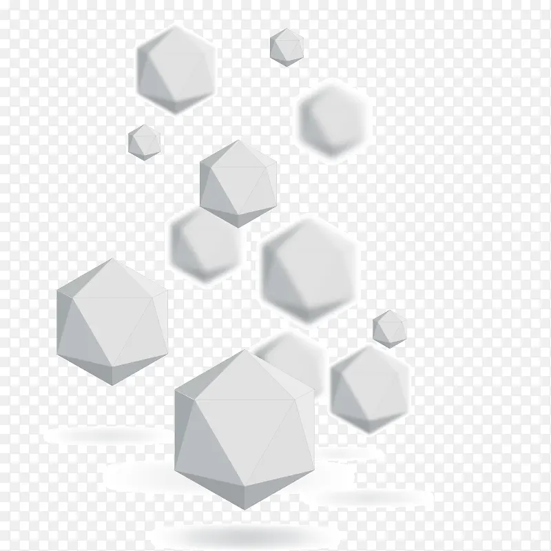 白色的立方体