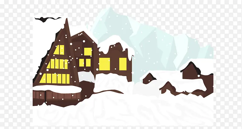 瑞士雪滑雪石风景名胜