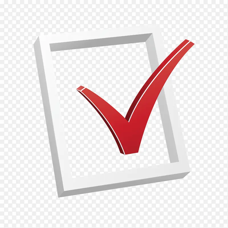 矢量红色立体符号对号PNG图片素材下载_图片编号ynvdogwm-免抠素材网