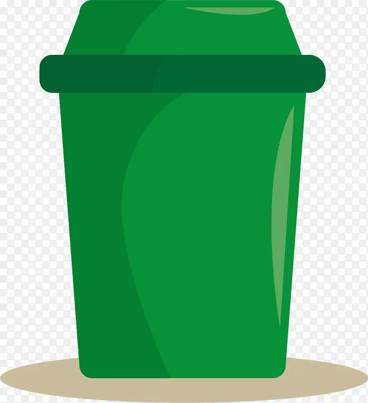 绿色垃圾桶