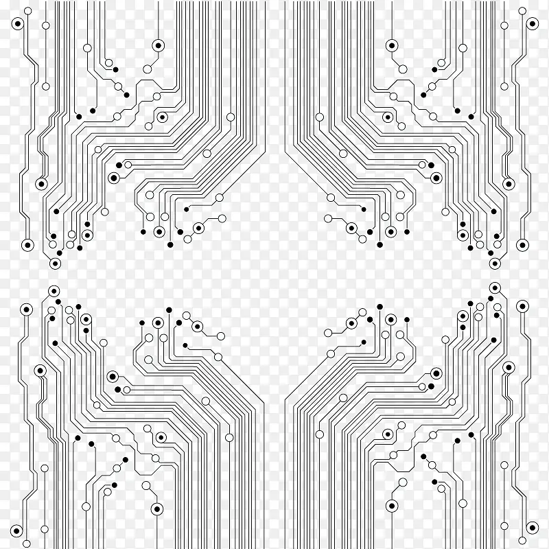 矢量电路纹理素材免费下载