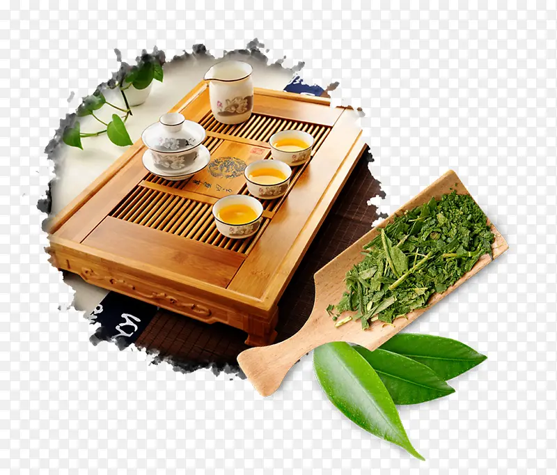 牛蒡茶茶艺图片素材