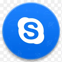 呼叫聊天Skype的声音蓝色魔术