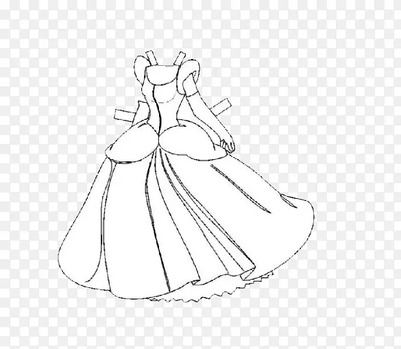 素描公主裙