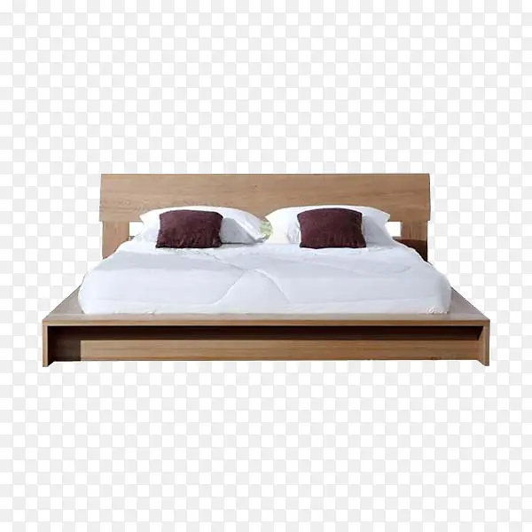 木质舒适整洁双人床
