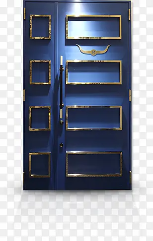 蓝色的门
