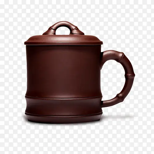 茶杯上的竹型把手
