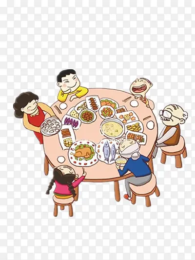 一家人一起吃饭