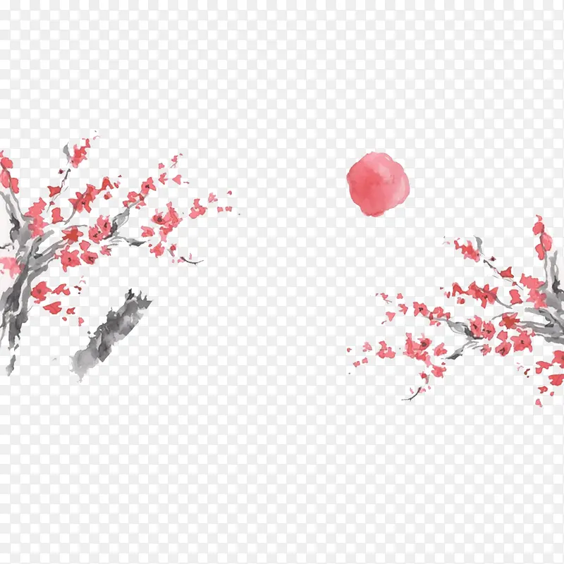 手绘樱花