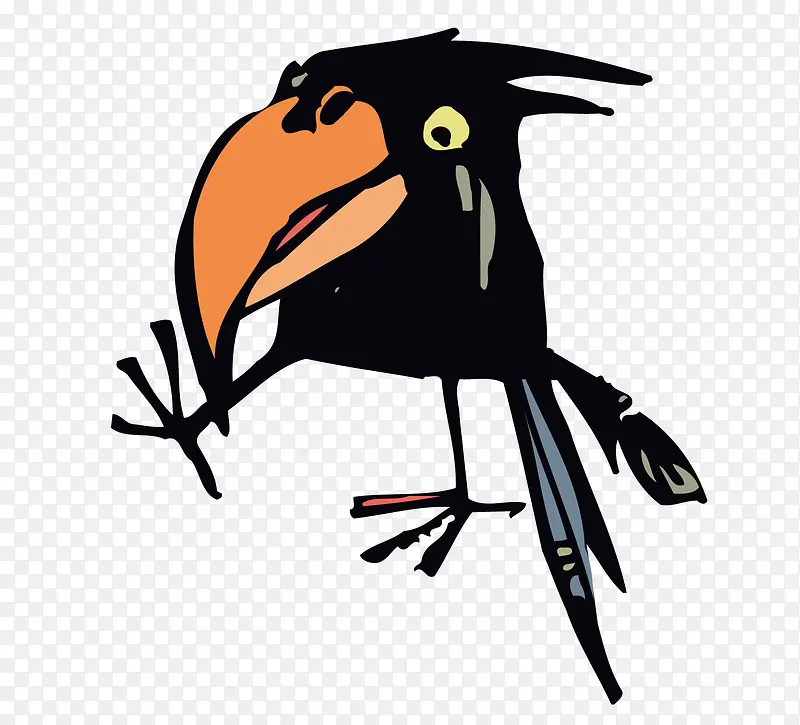 一只黑乌鸦