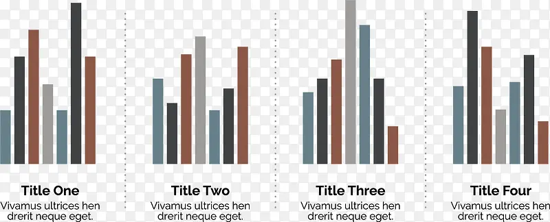 矢量手绘柱状图