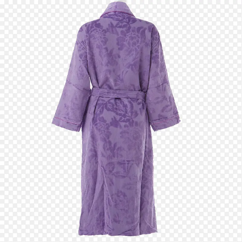 女士紫色长款睡衣