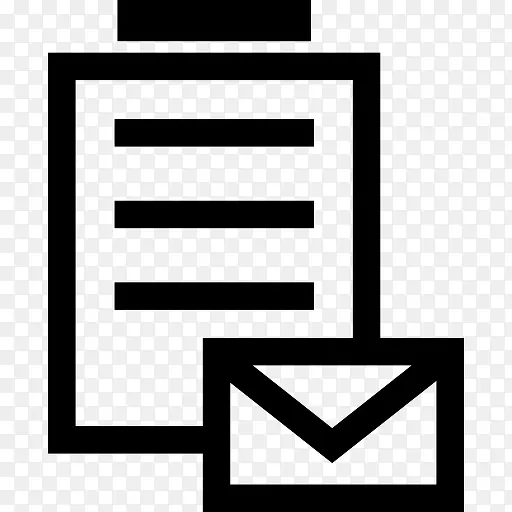 便条纸和电子邮件信封图标