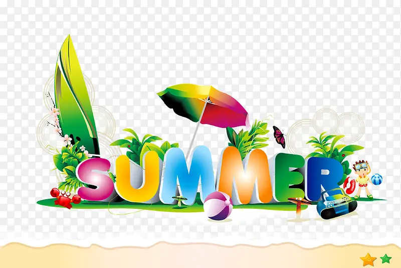夏天 summer 彩色 艺术