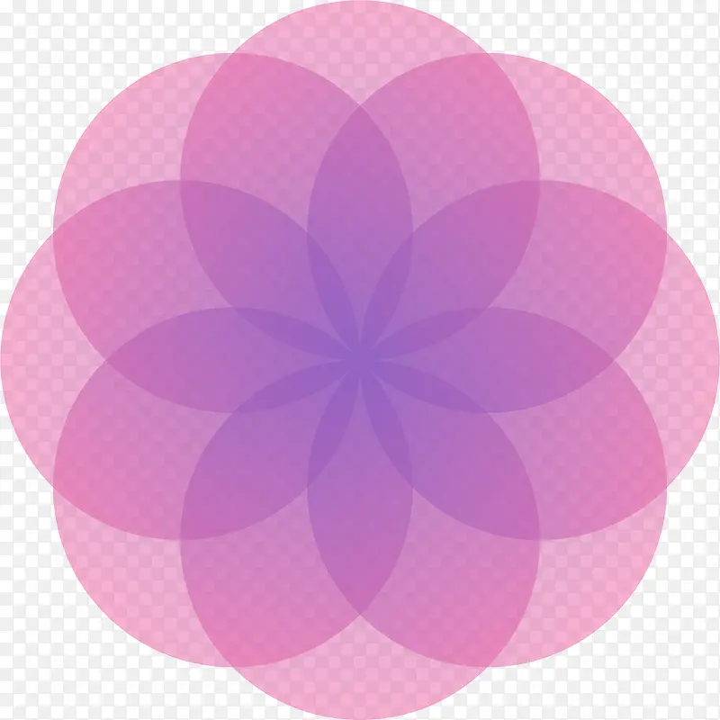 紫粉色几何渐变矢量元素