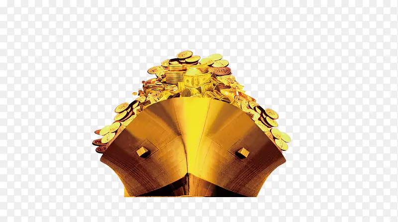 金船 创意 符号 货币 金融 
