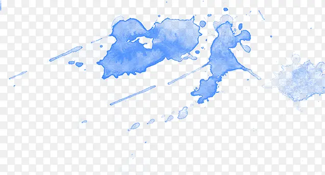 水墨蓝色效果壁纸图