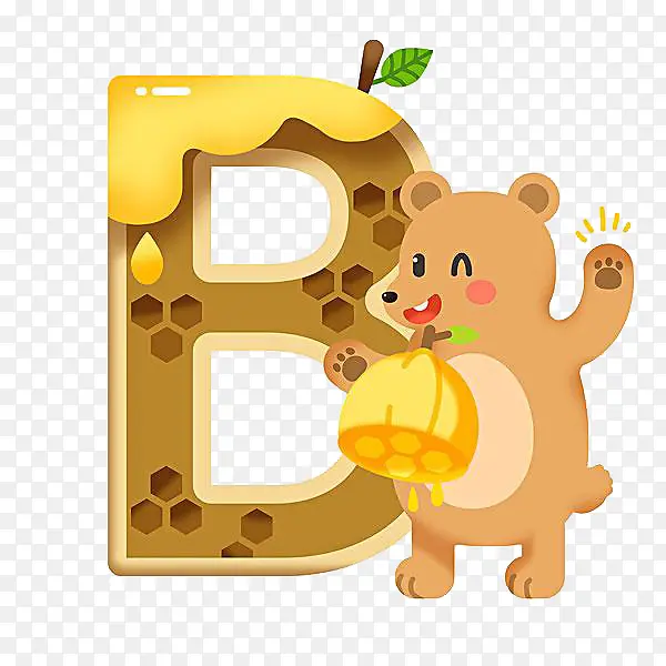 识英语卡片之字母B
