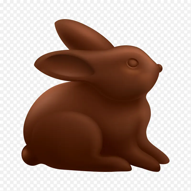 矢量巧克力兔