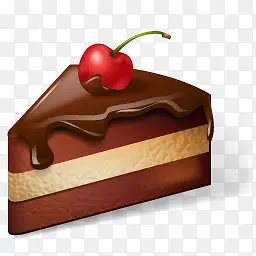 巧克力蛋糕3D食品PNG图标